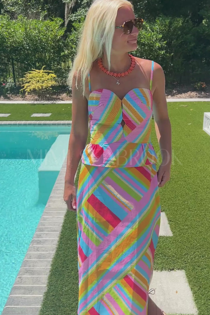 Jerry top and skirt set