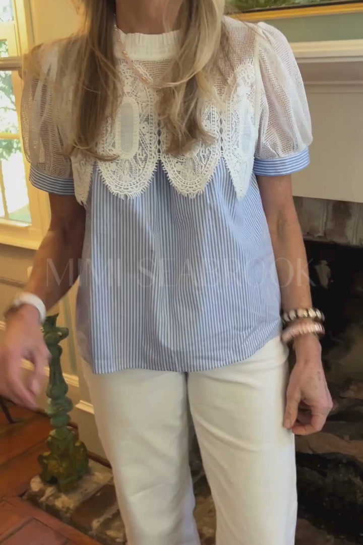 Vickie top, blue