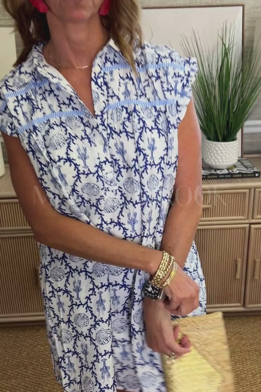 Sellers dress, blue