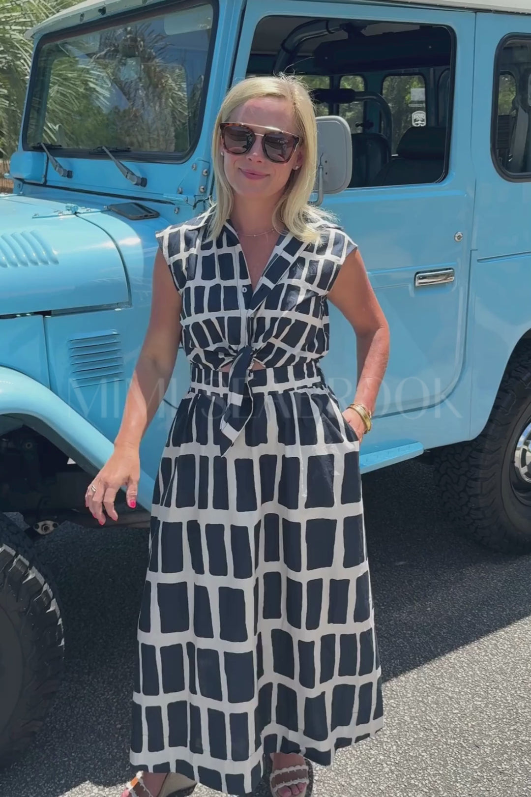 Cape May dress, navy