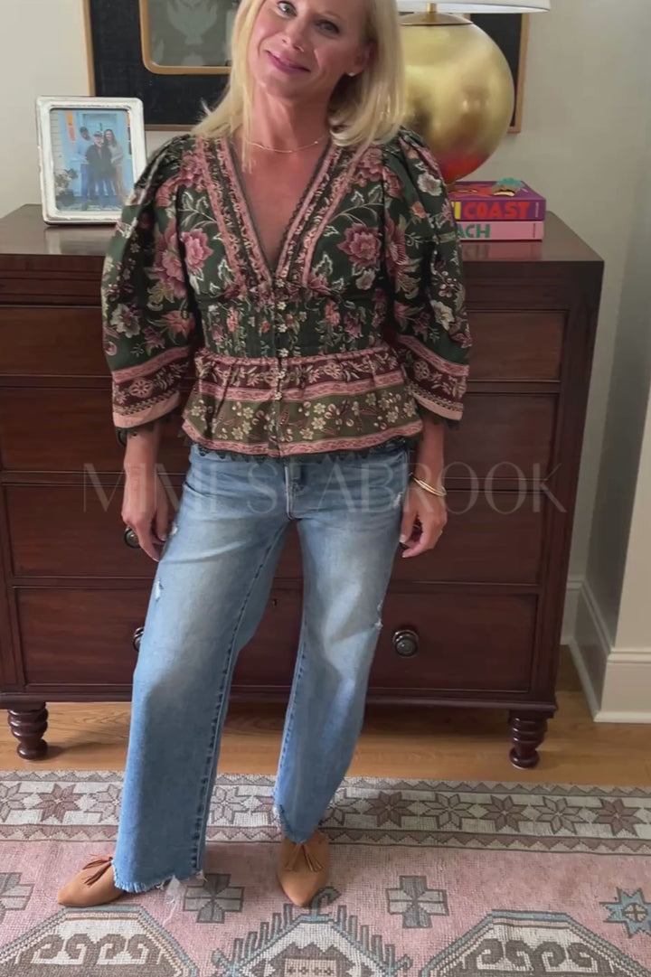 Flowering Garden Tree Blouse by Farm Rio
