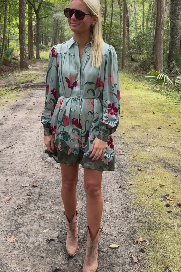 Charisma Mini Dress, Lys Print by Cleobella