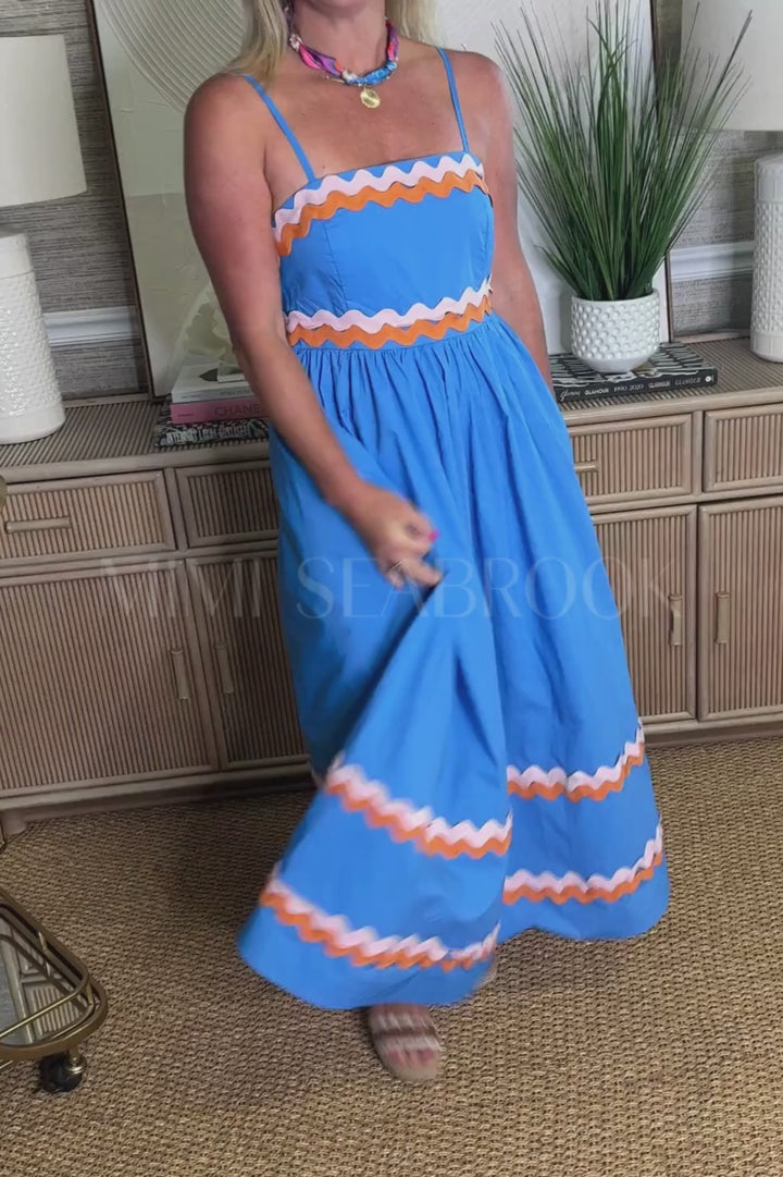 Cattrall dress, blue