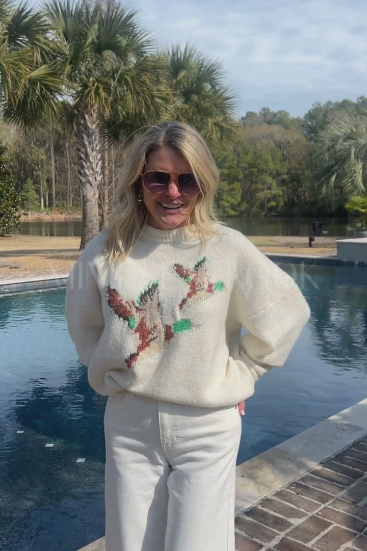 Mallard sweater, cream