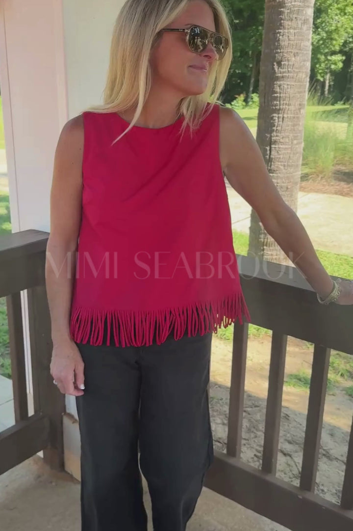 Rosie top, red