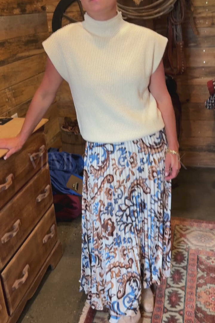 Leslie sweater, ivory