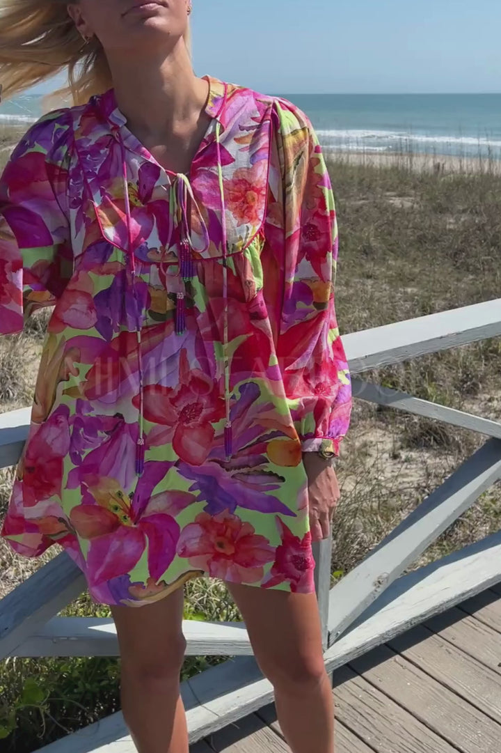 Artsy Flora Green Midi Dress by Farm Rio