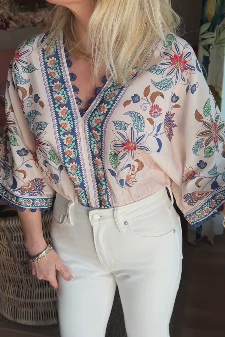 Floral Delhi Tapestry Bodysuit by Farm Rio