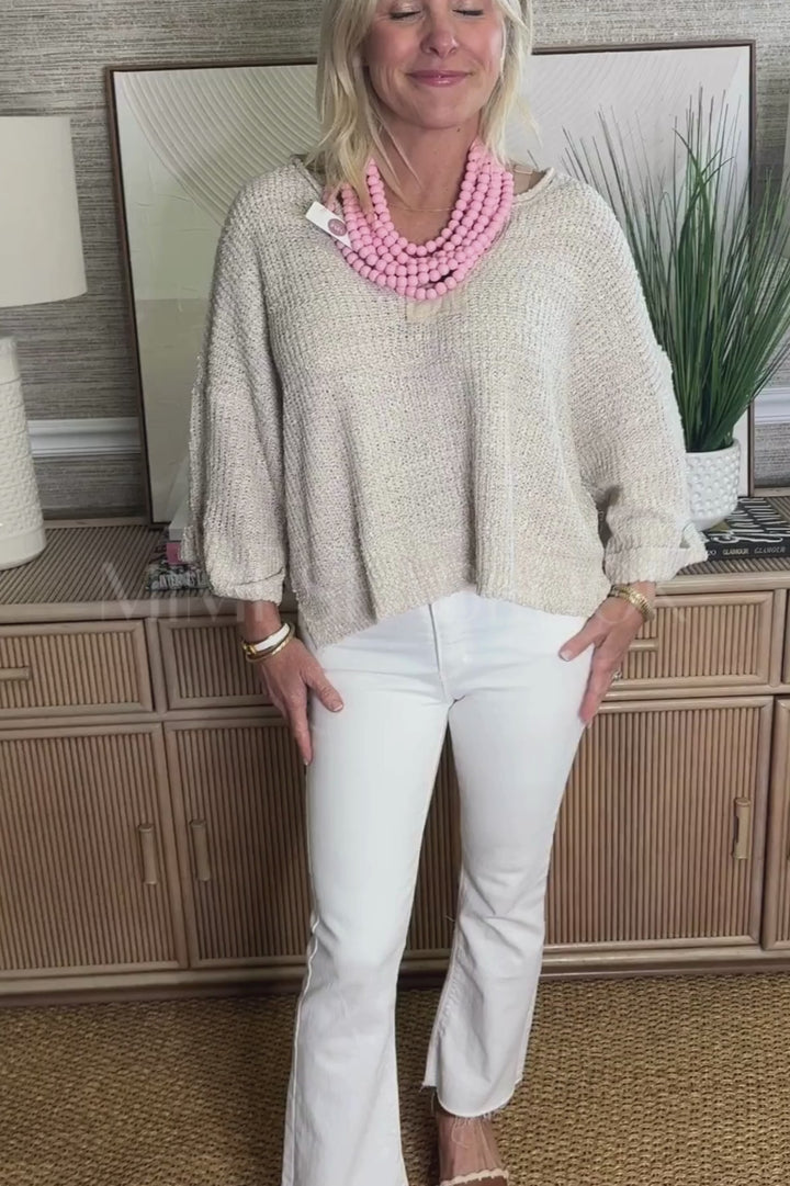 Deane sweater, oatmeal