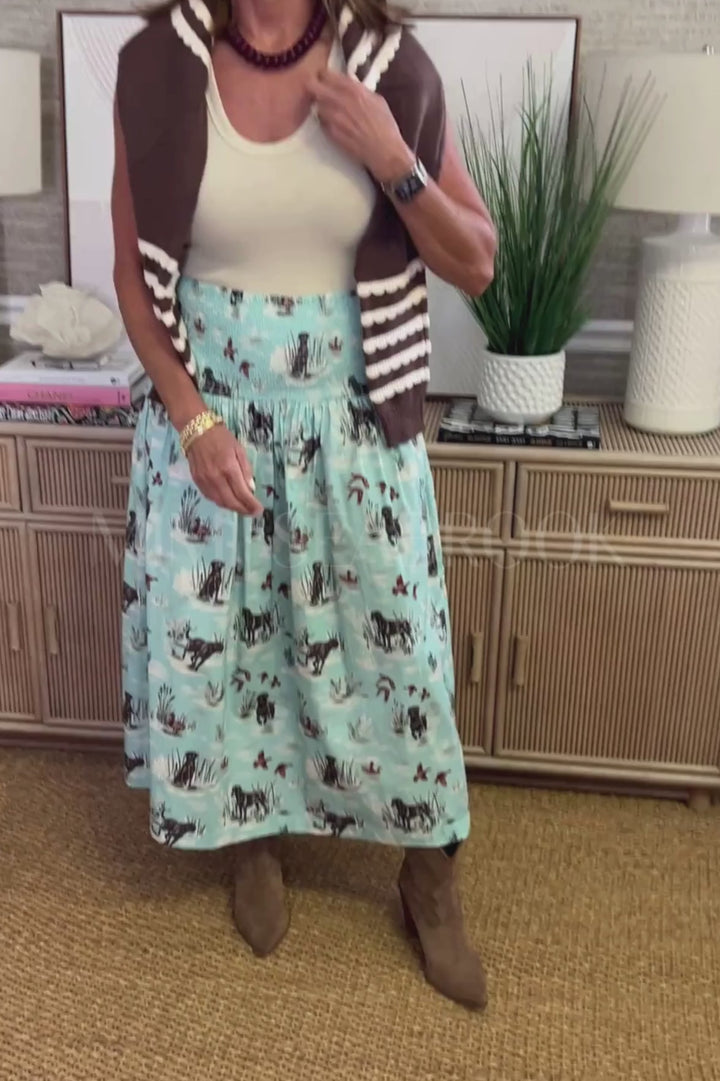 Laney Skirt, dog print
