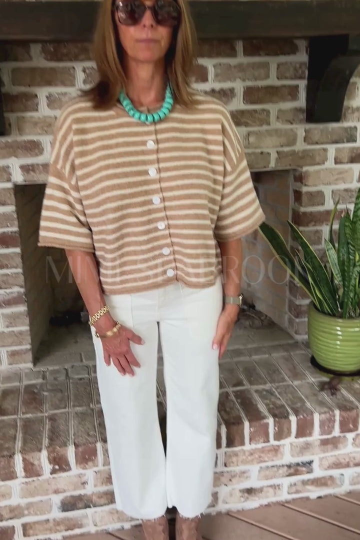 Millard sweater top, sand