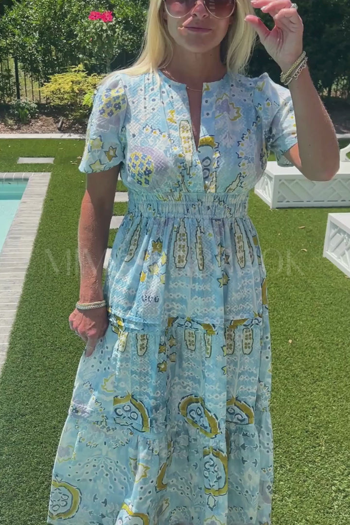 Barlow dress, light blue