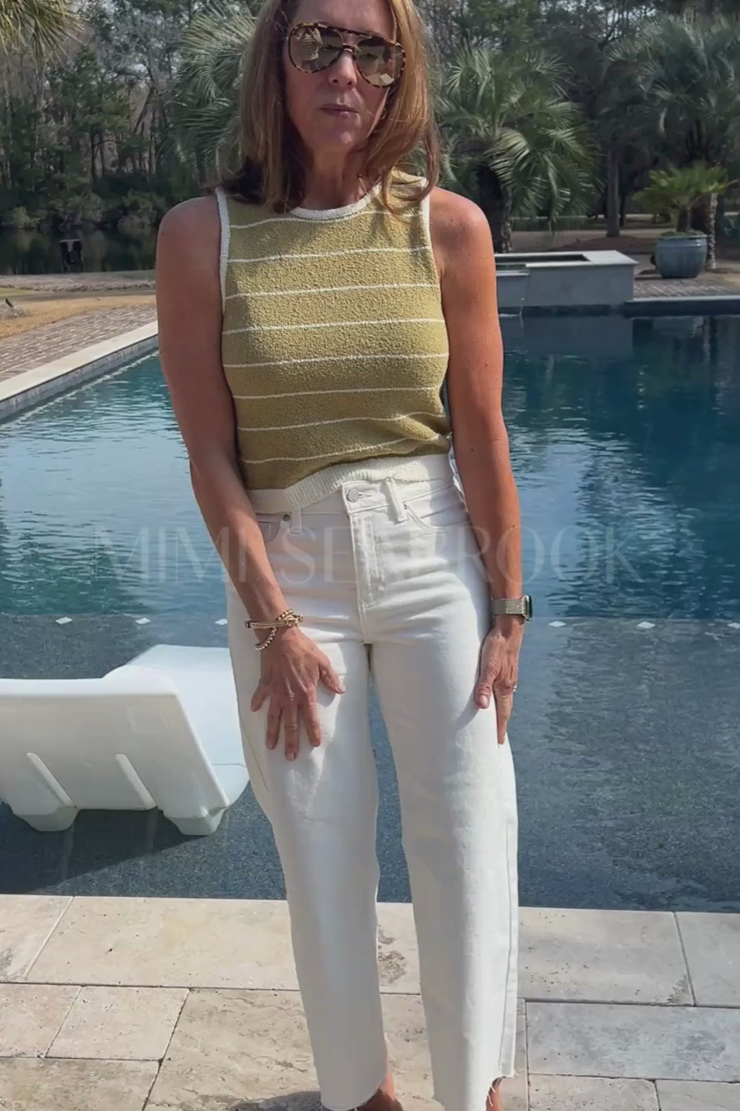 Christina top, olive