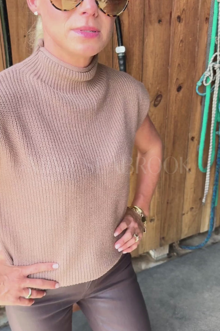 Leslie sweater, mocha