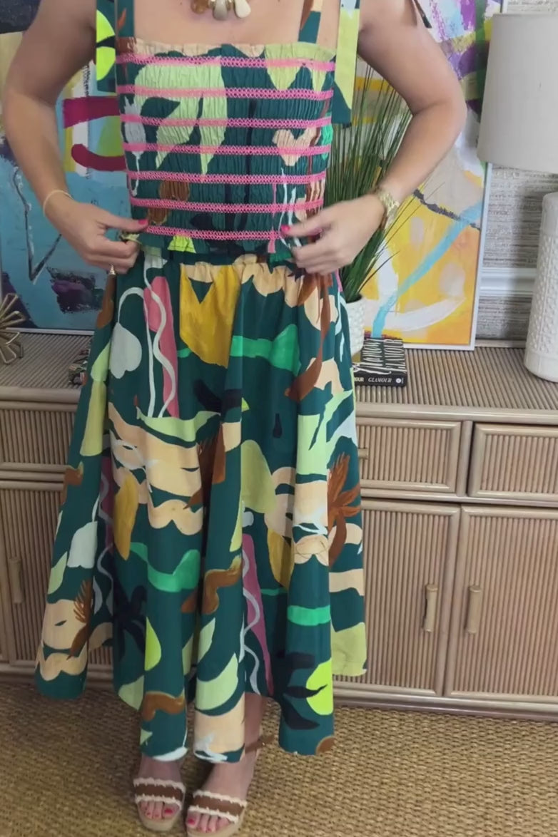 Olivia Skirt, Paradiso Green by Oliphant