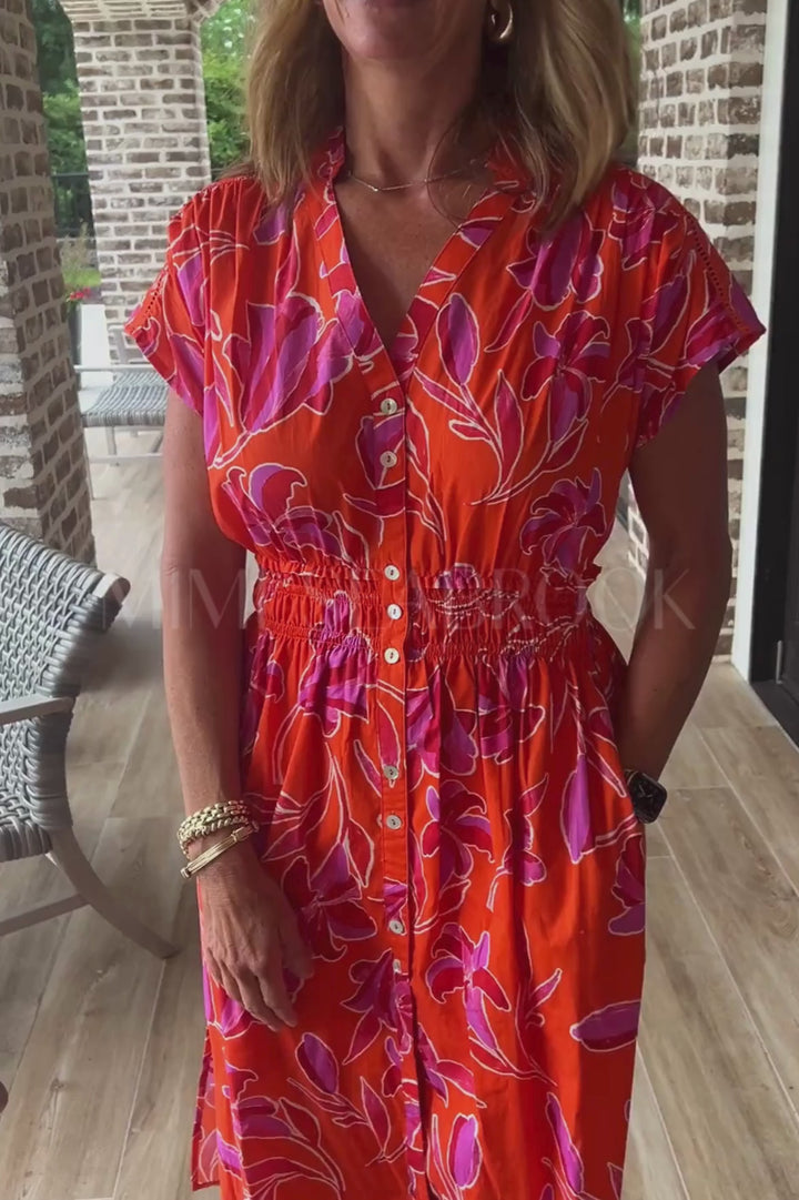 Becker Dress, orange