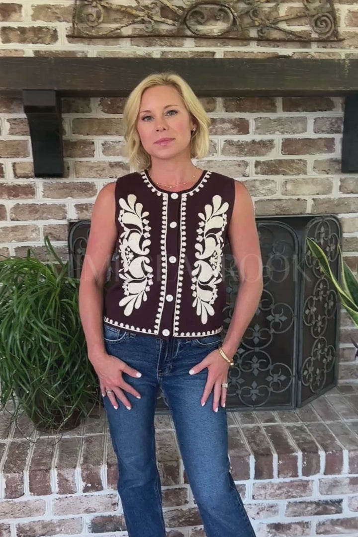 Harmoni top, brown