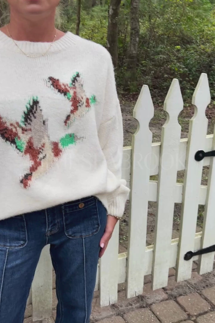Mallard sweater, cream