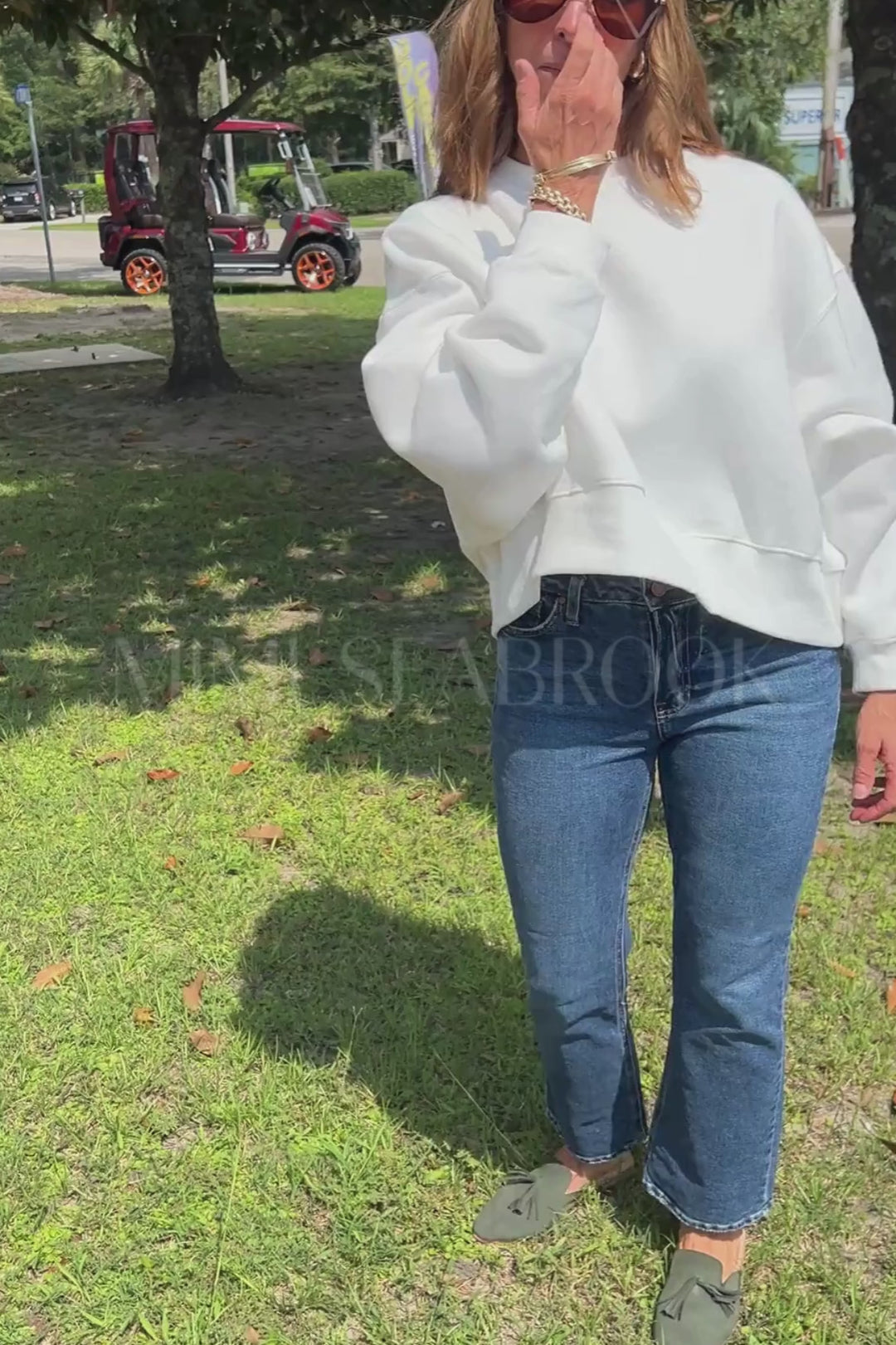 Veda sweatshirt, white