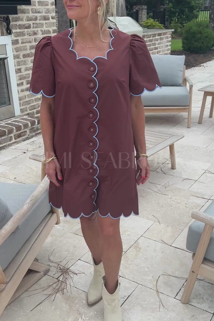 Charnette dress, brown