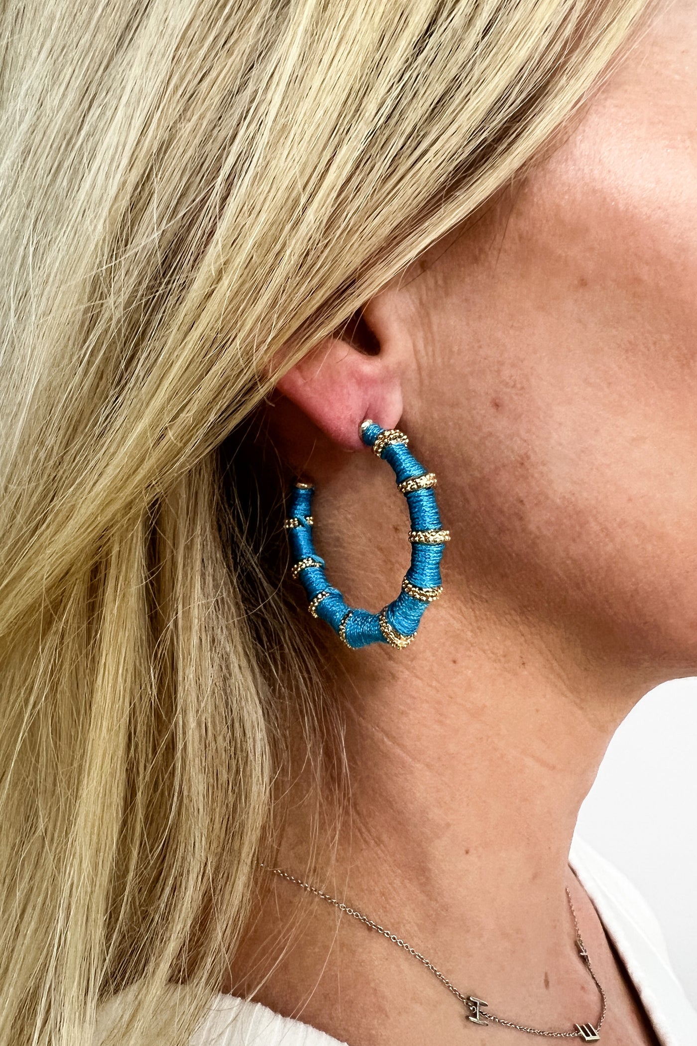 Misha earrings, turquoise